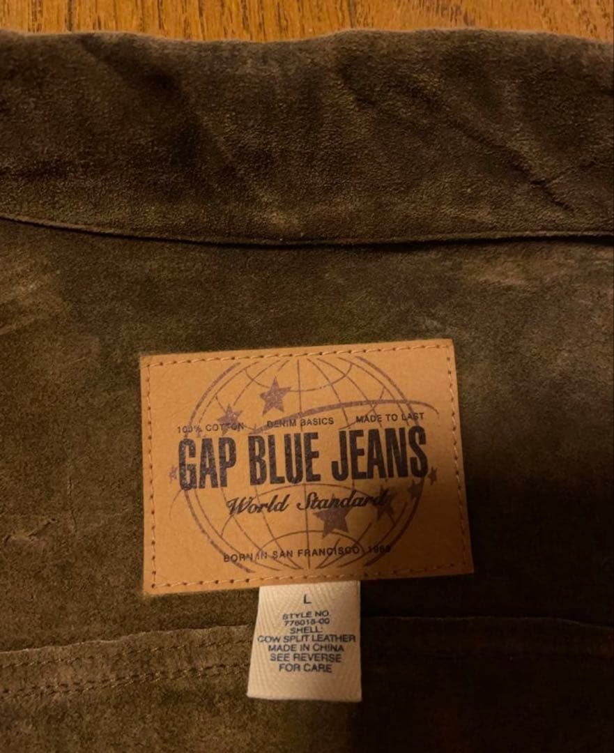 【90s〜00s】OLD GAP レザージャケット スウェード ビンテージ
