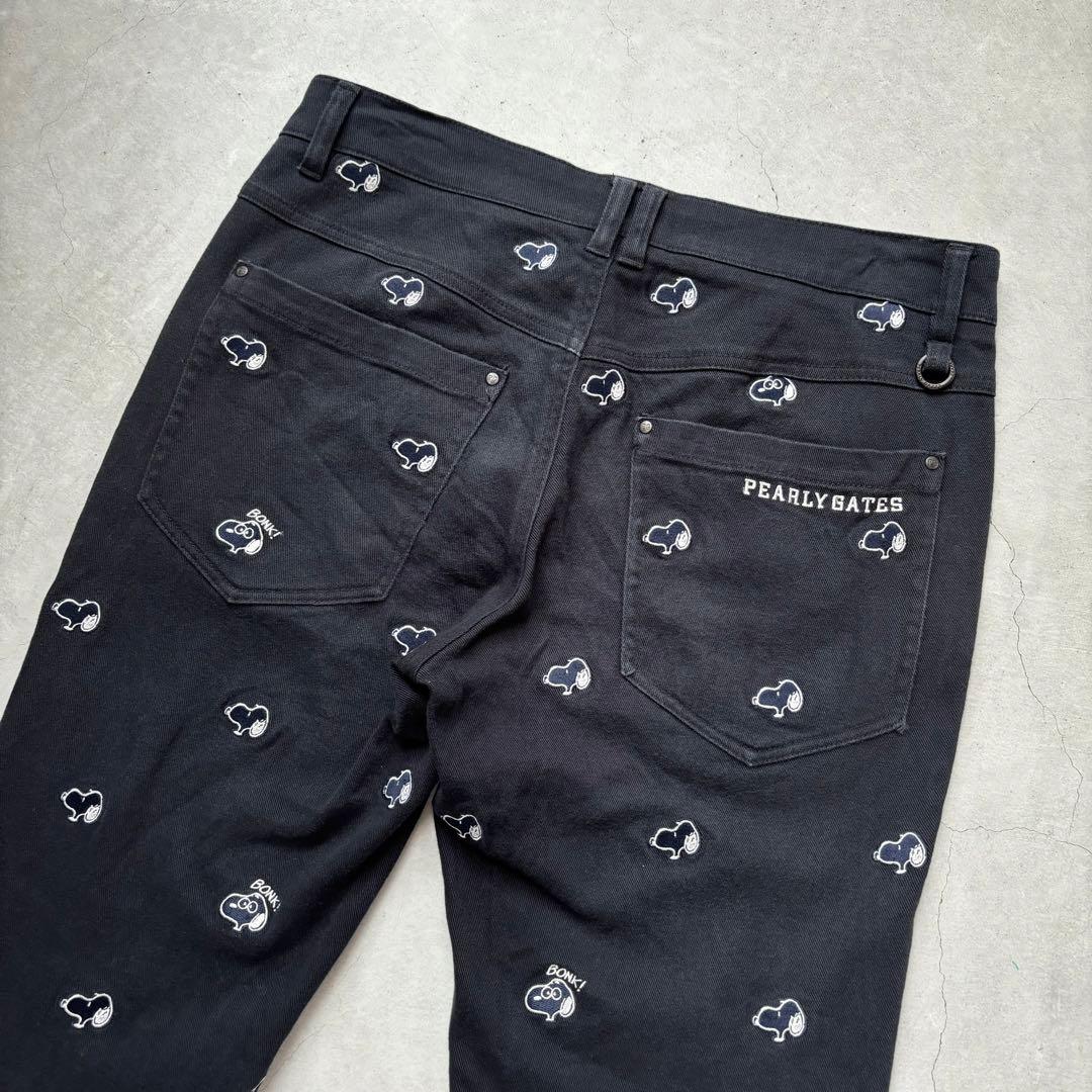 PEARLY GATES SNOOPY Peanuts ストレッチロングパンツ