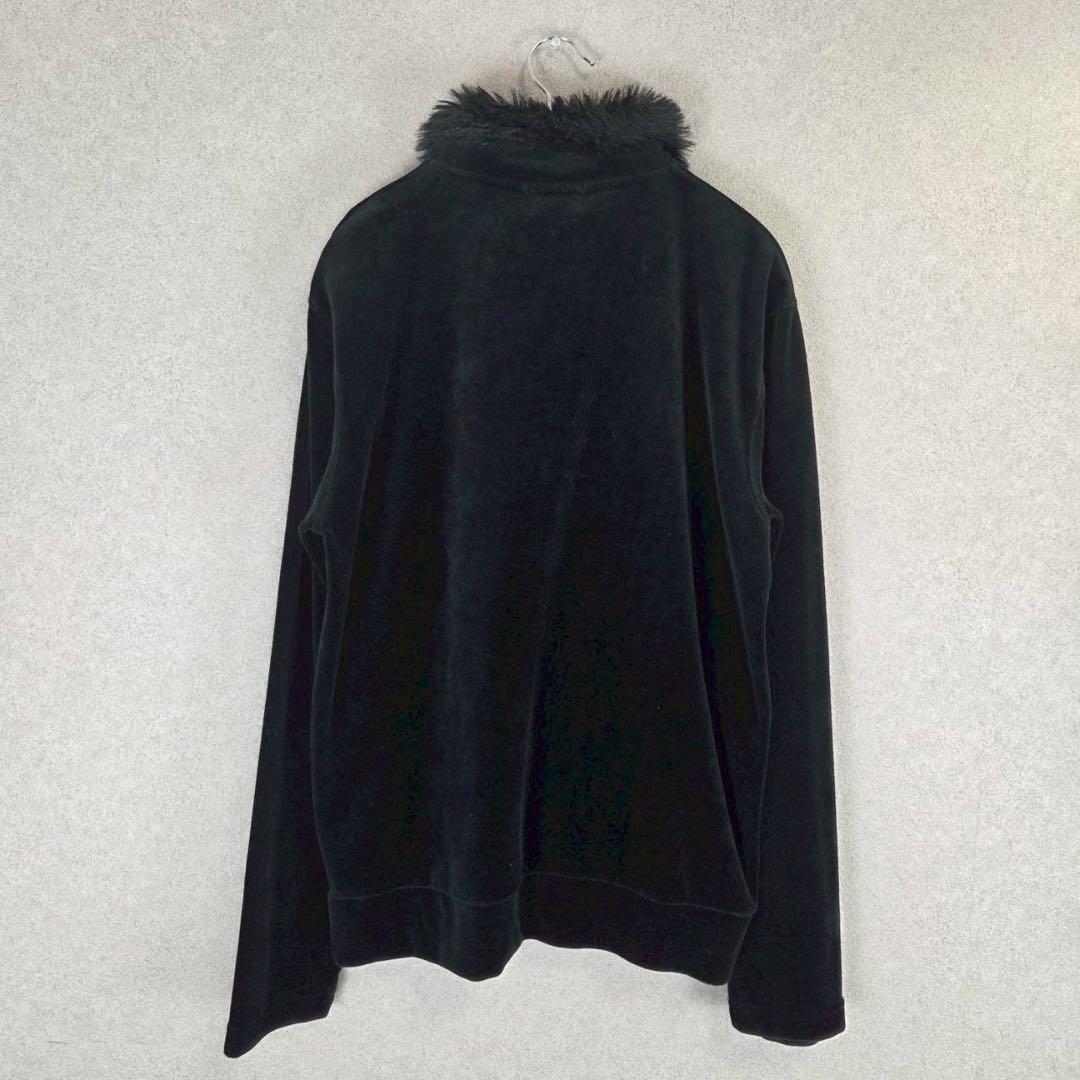 希少 美品 MALE & CO. ベロア ファー ライダース ジャケット