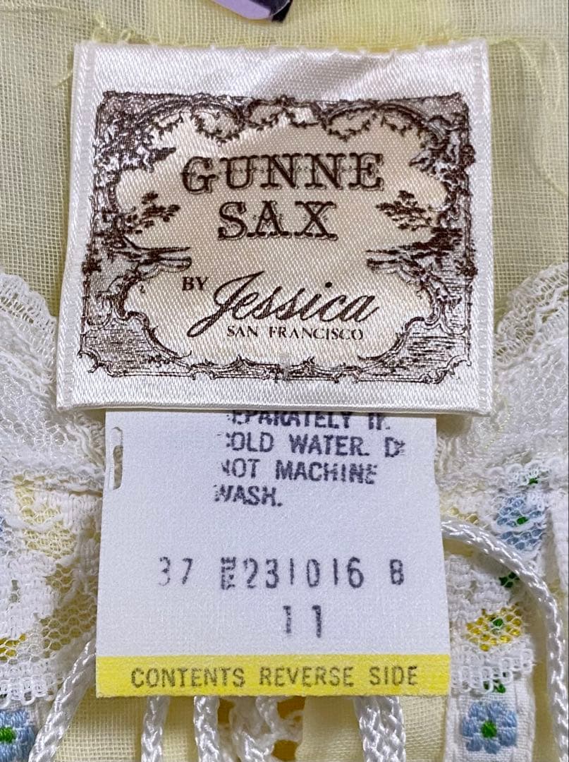GUNNE SAX ロングワンピース クリームイエロー