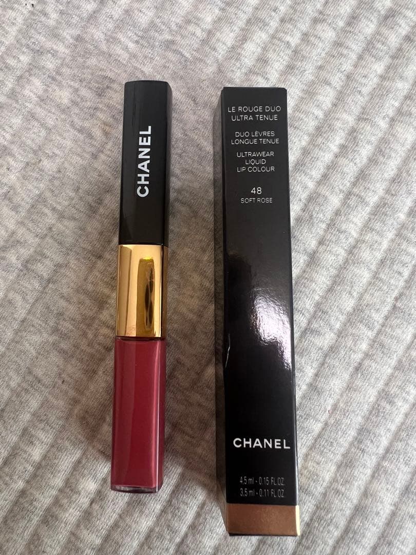 CHANEL シャネルルルージュデュオウルトラトゥニュ48 ソフトローズ　fh