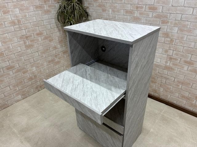 レンジ台　キッチン　収納　LGY　引き戸　新品
