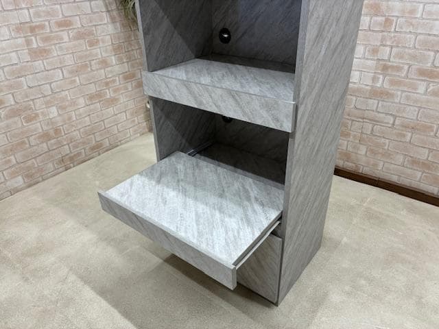 レンジ台　キッチン　収納　LGY　引き戸　新品