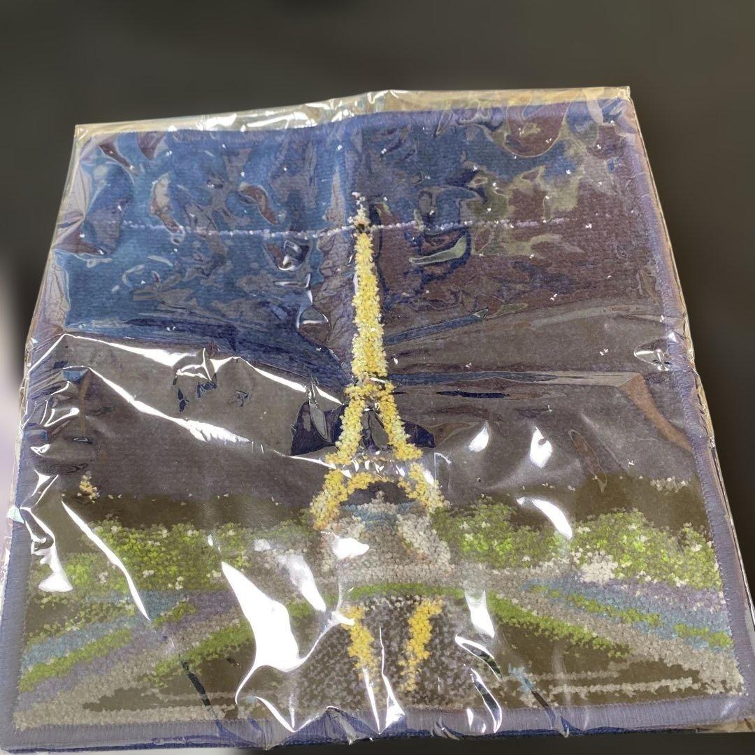 FEILER エッフェル塔 縁取りイエロー&ブルー パリ限定