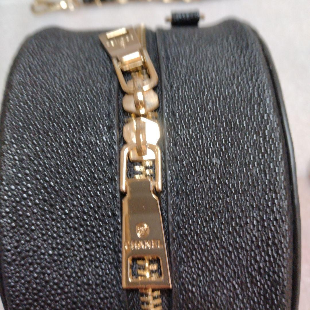 未使用美品 CHANEL ノベルティ ショルダーバッグ タンバリンバッグ 黒