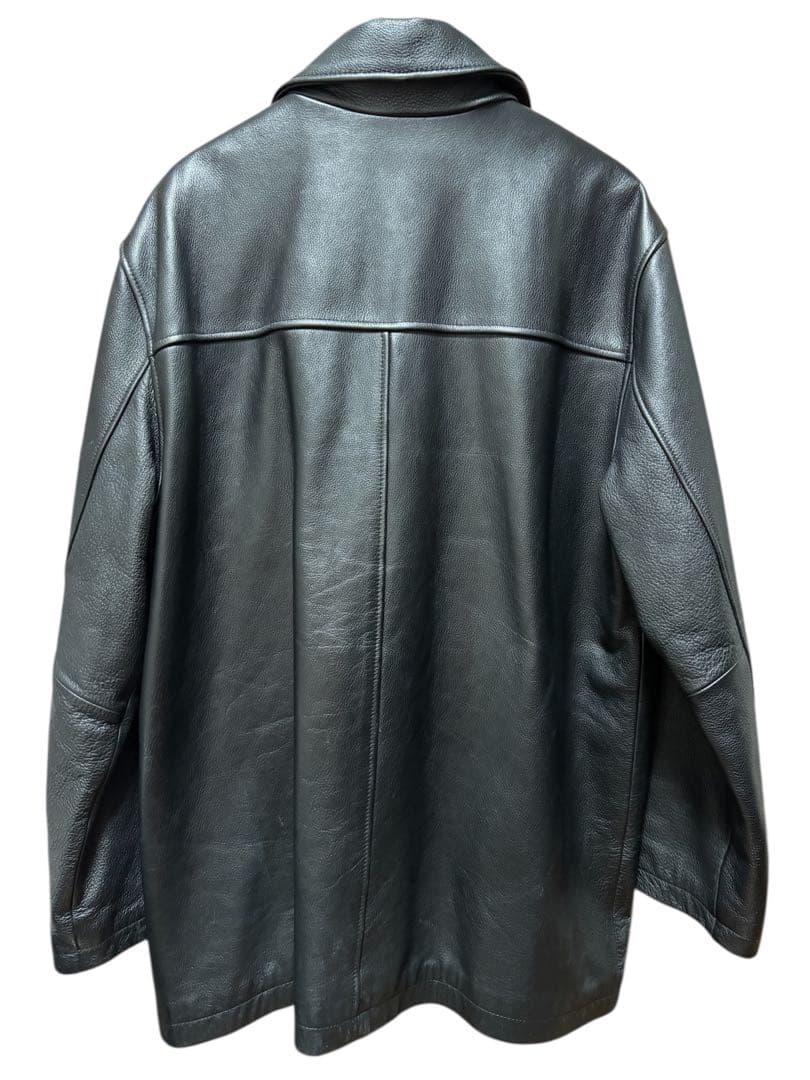 【美品】Eddie Bauer レザーカーコート XL