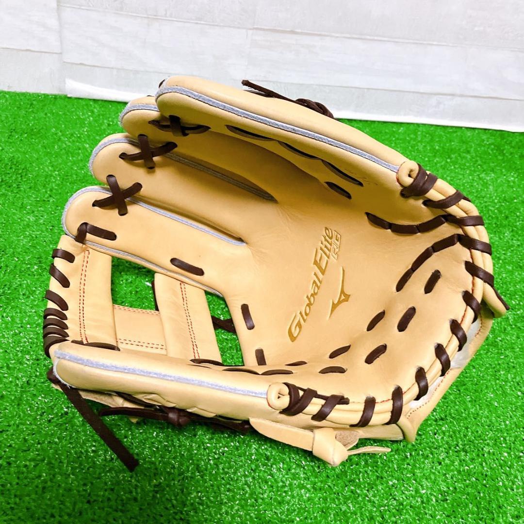 【極美品】ミズノ グローバルエリート RG 軟式グローブ ジュニア 右利き