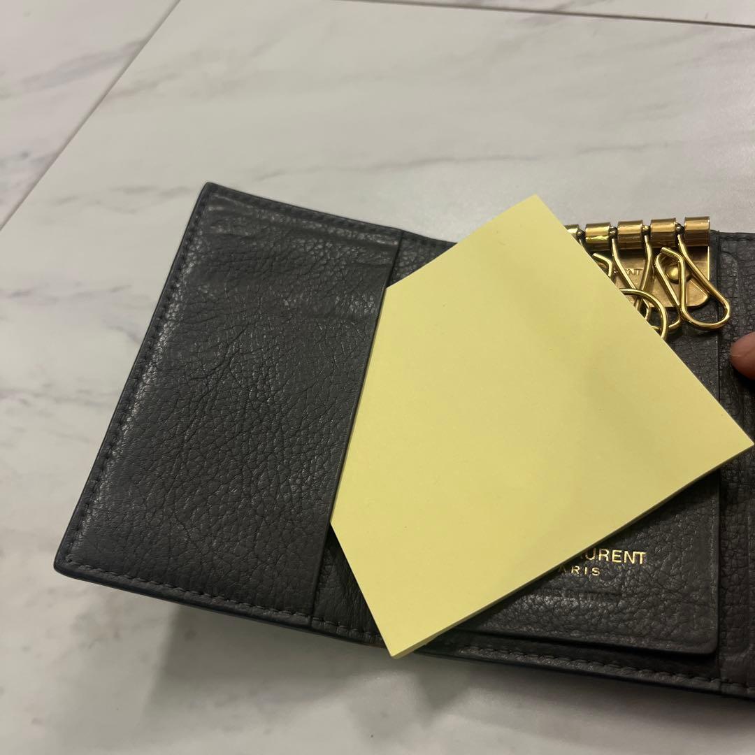 【YSL】レザー　キーケース