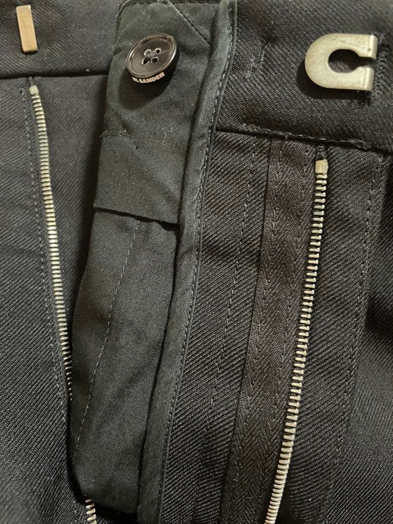 未使用　JIL SANDER ブラック スラックス
