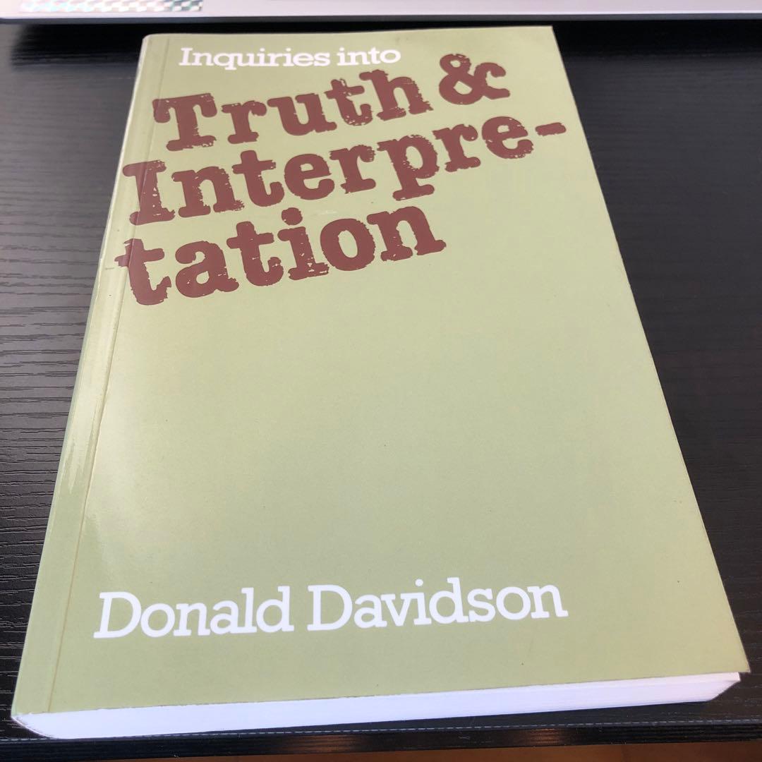 洋書 InquiriesintoTruthandInterpretation/Davi