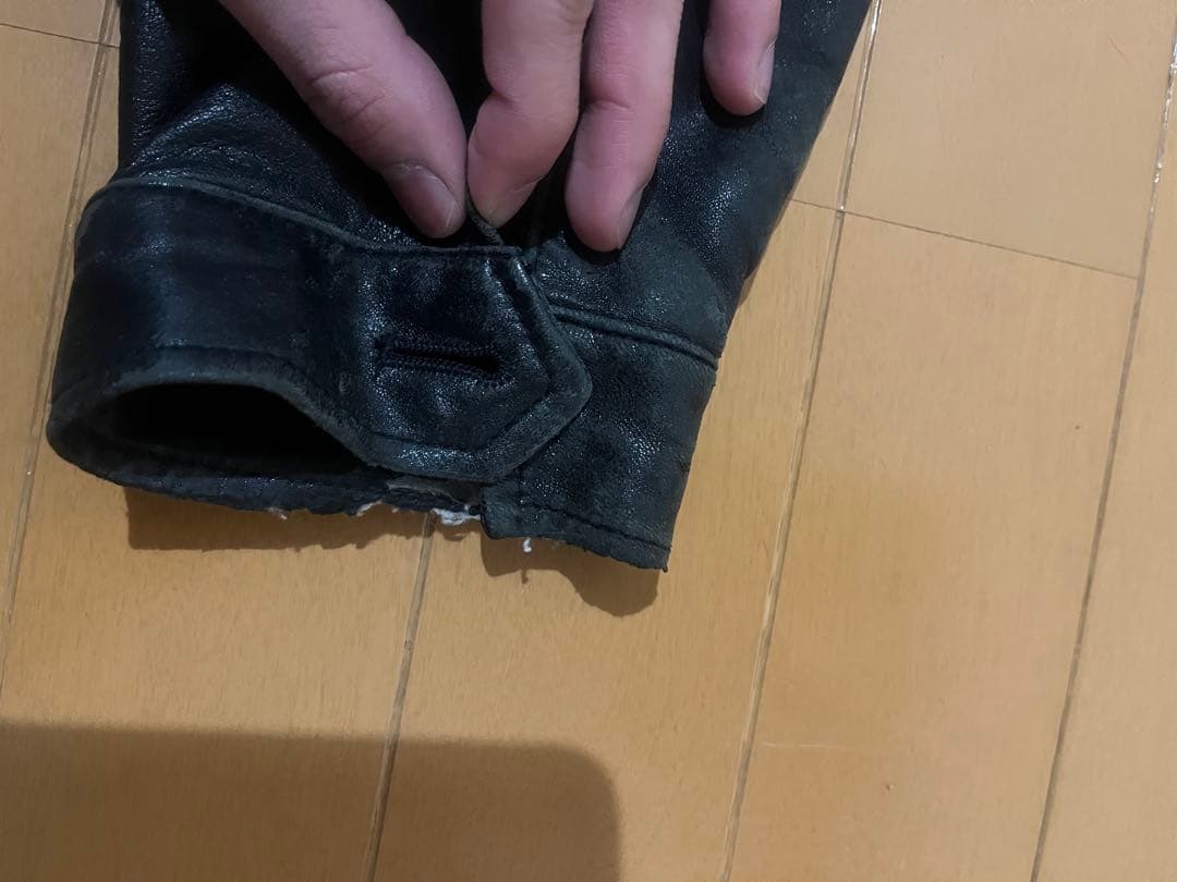 短丈　レザージャケット　ラムレザー　シングル