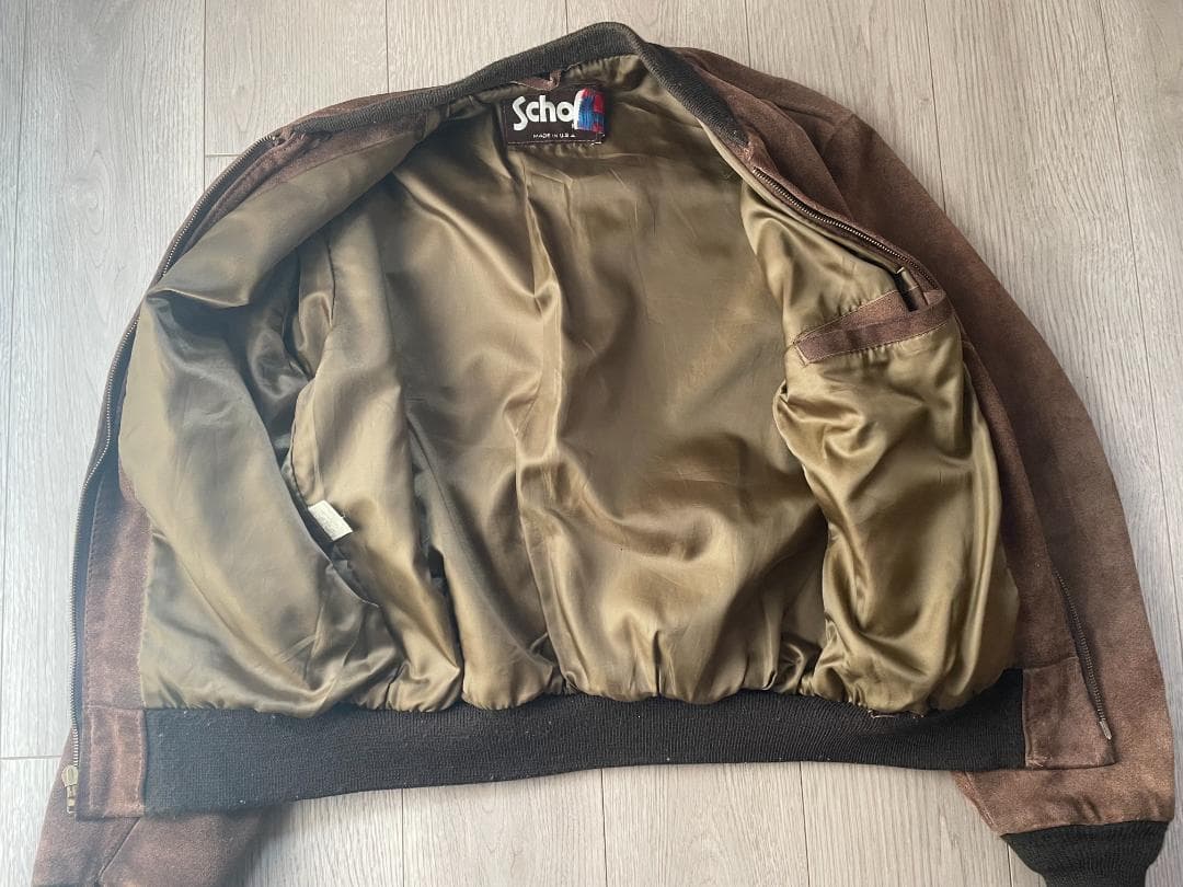 Schott スエード ボンバージャケット 40
