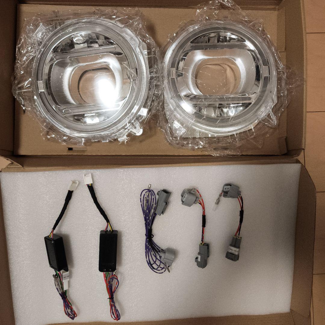 ジムニーJB64w シエラJB74w デイライトヘッドライトカバー イカリング