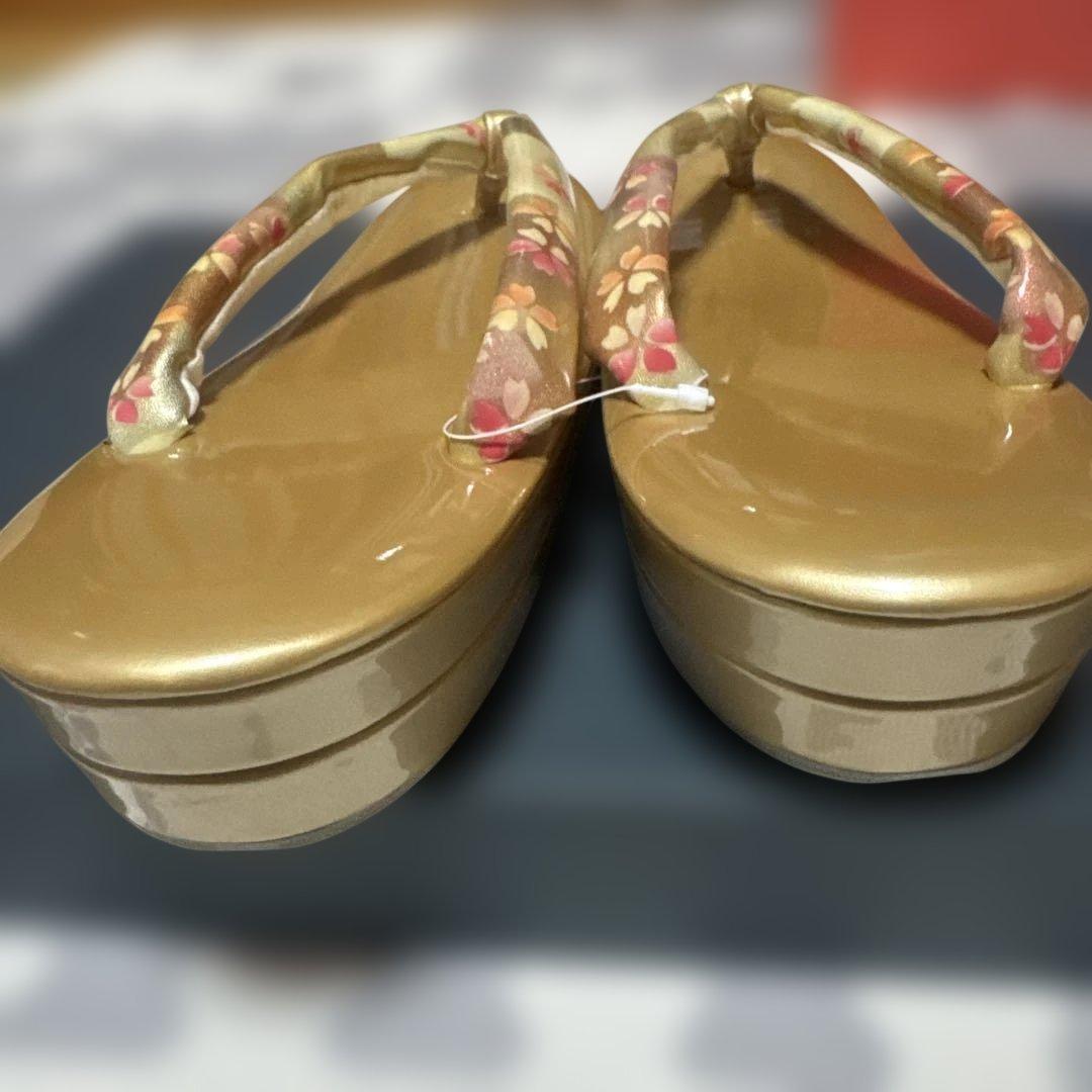 新品　美しい桜柄の草履バッグセット