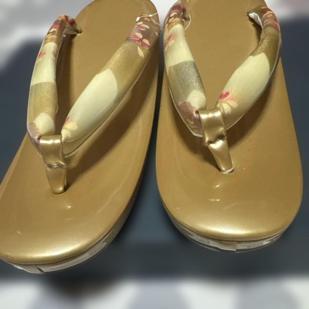 新品　美しい桜柄の草履バッグセット