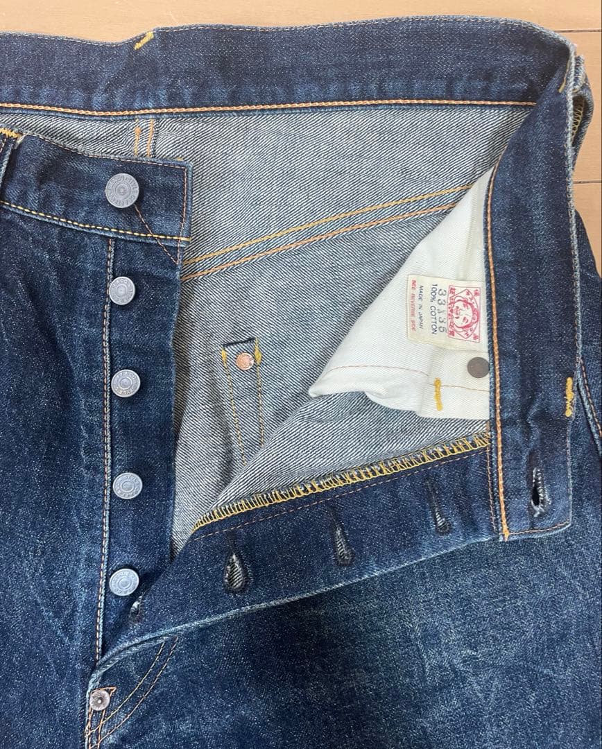 EVISU No.2 Lot.2001 W33×L35 ピンク大黒　ビッグカモメ