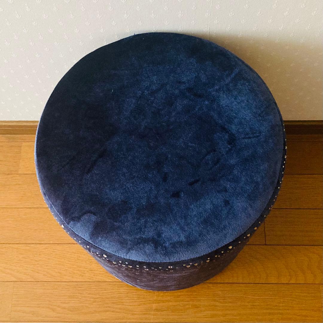 美品　。.。:+* フランフラン　ジェム　スツール　。.。:+* ネイビー