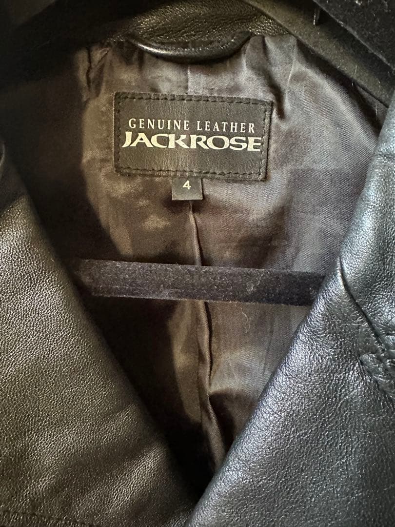 JACKROSE ブラック ライダースジャケット サイズ4