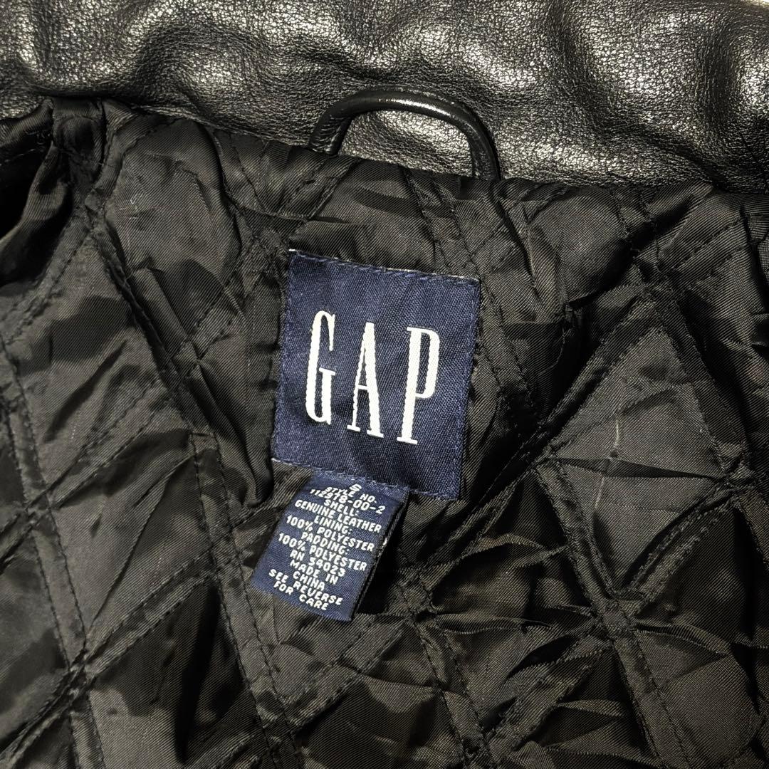 90s OLD GAP 本革 レザージャケット S 極美品 紺タグ 希少サイズ