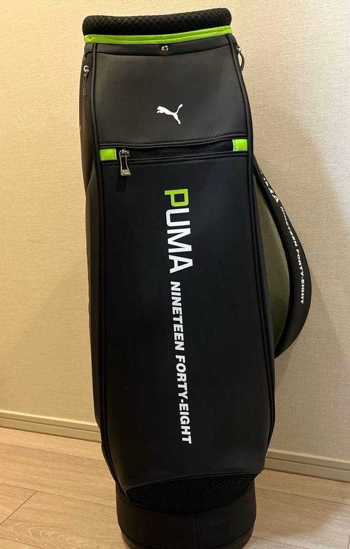 PUMA プーマ キャディバッグ ブラック/グリーン