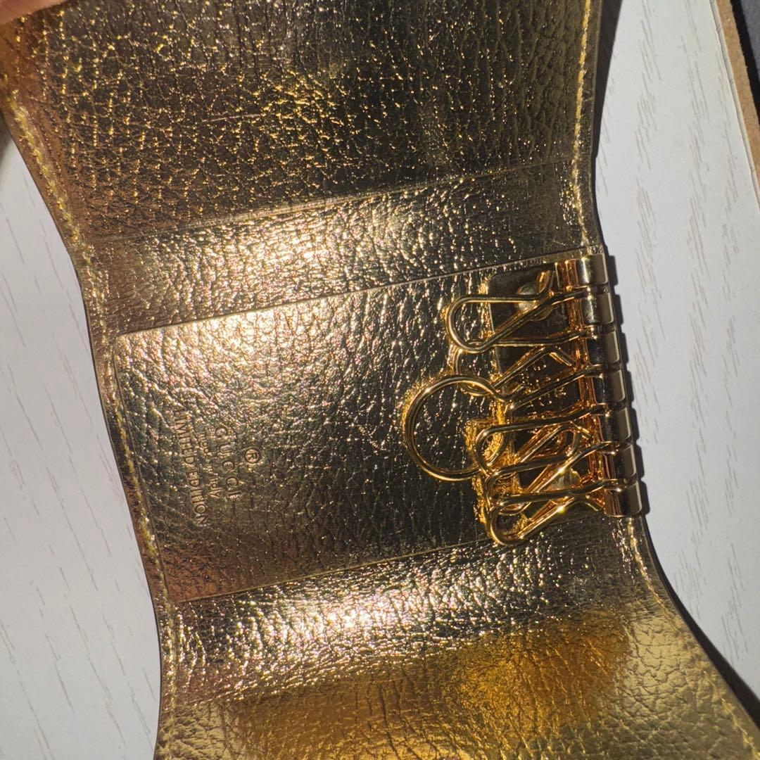 GUCCI キーケース　ゴールド