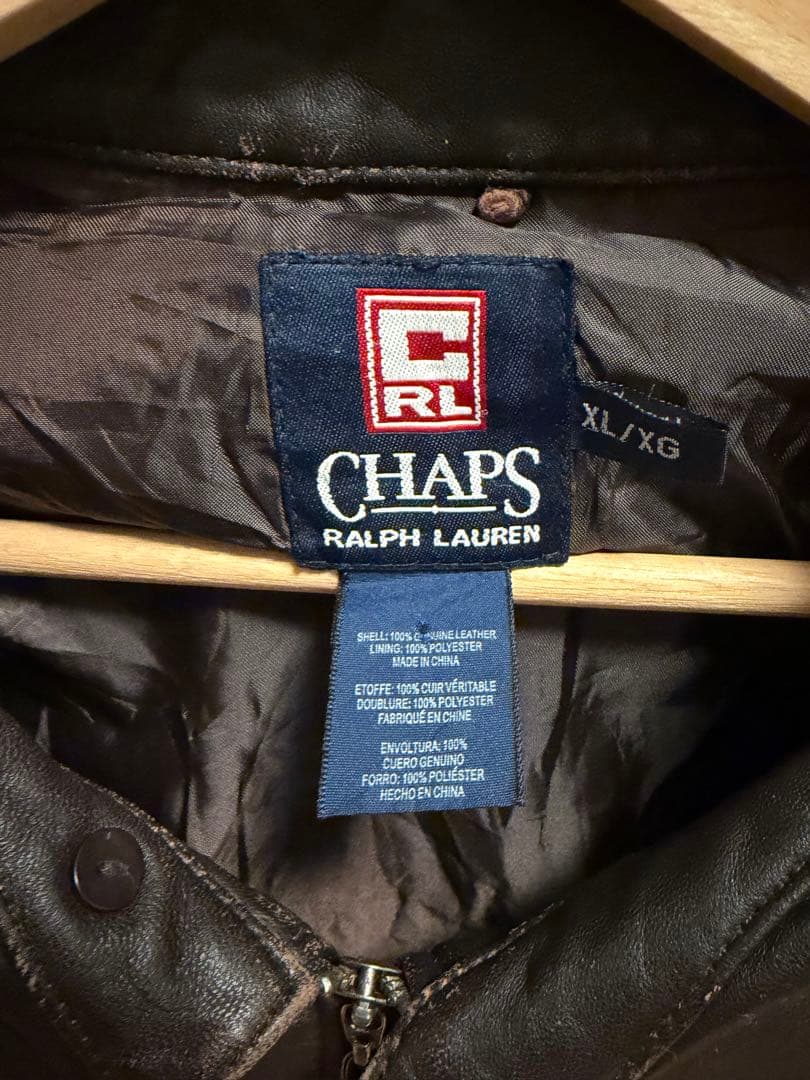 CHAPS RALPH LAUREN レザージャケットXL