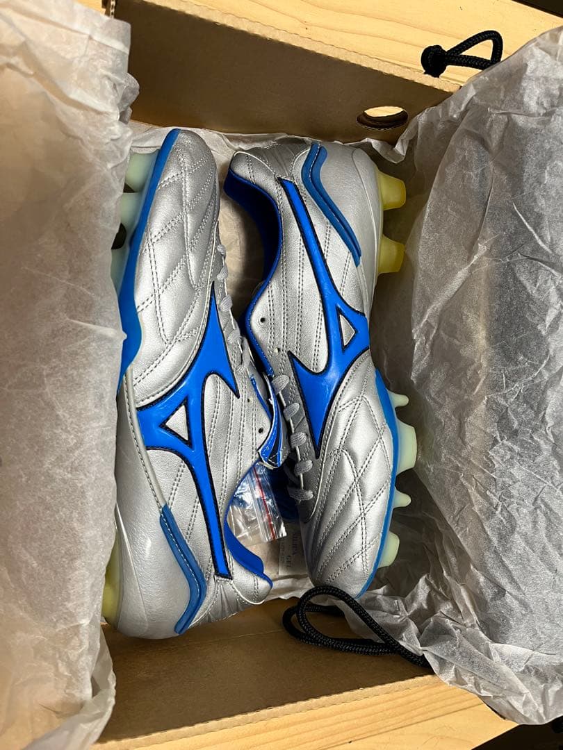 Mizuno ネオグラードウェーブ サッカーシューズ シルバー/ブルー