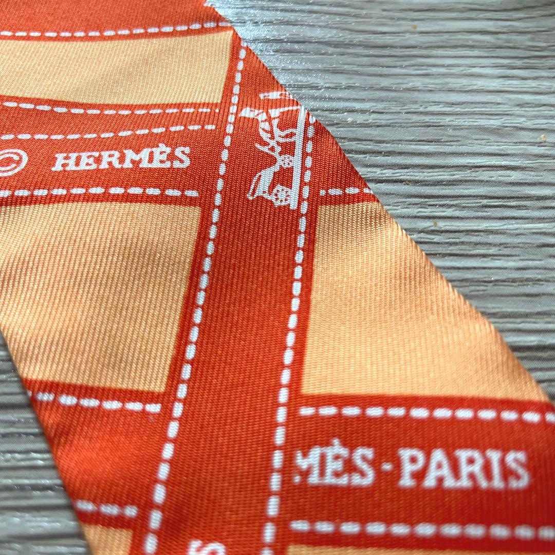 【極美品】エルメス　HERMES スカーフ　ツイリー　レディース