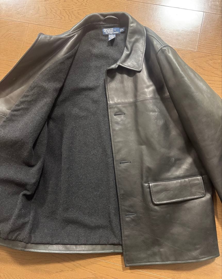【gas】polo ralph lauren レザーカーコート