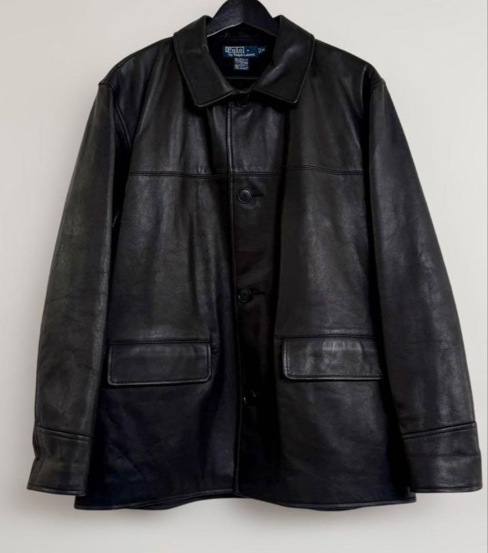 【gas】polo ralph lauren レザーカーコート