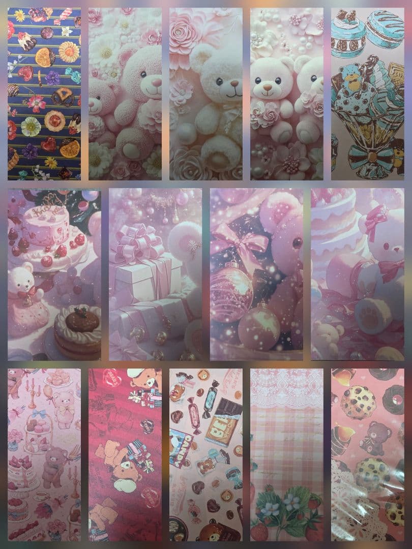 ☆*割様 A4サイズ デザインペーパー まとめ売り 約15cm 可愛い、お花、ス