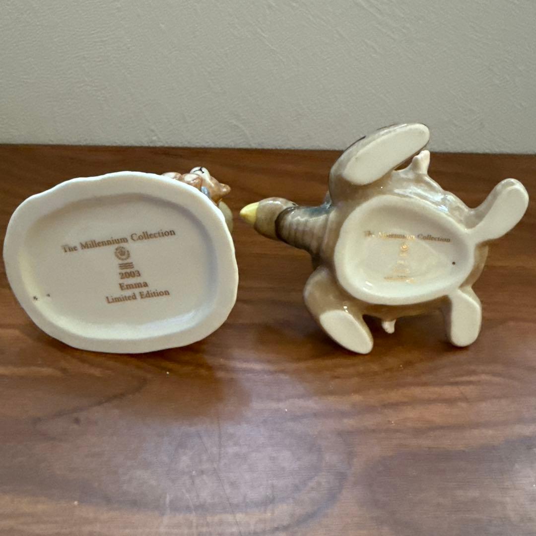 子供と亀の陶器置物