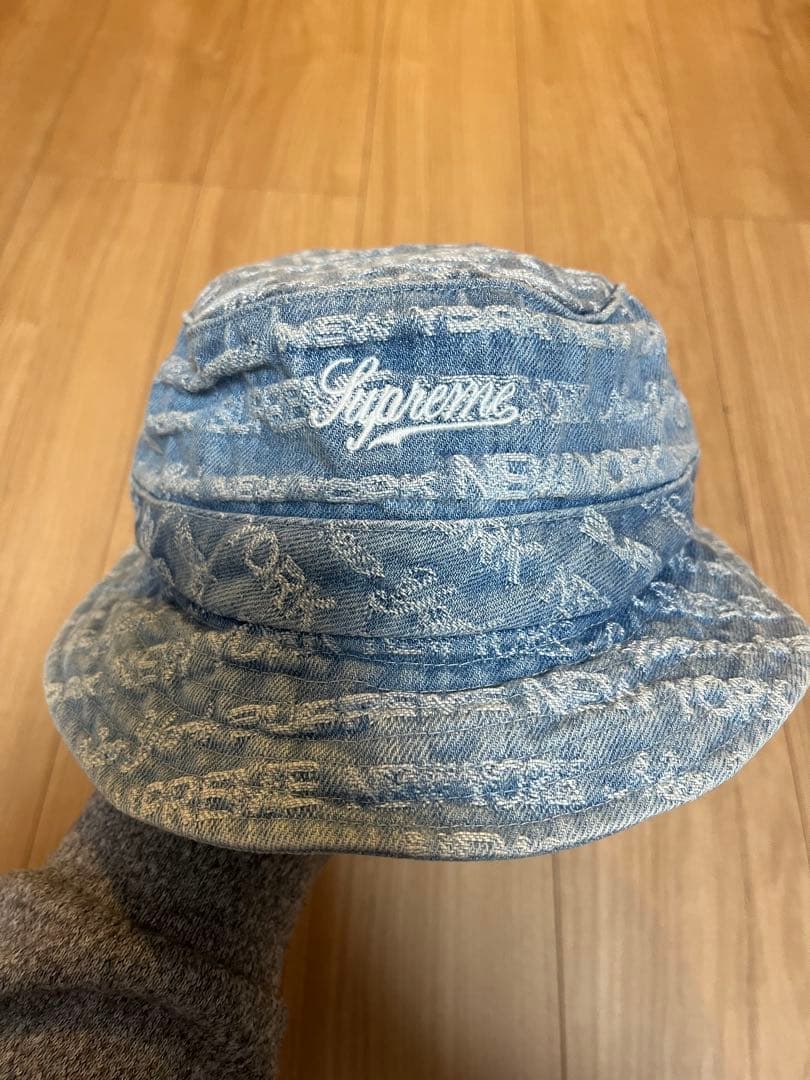 Supreme デニム バケットハット ブルー M/L