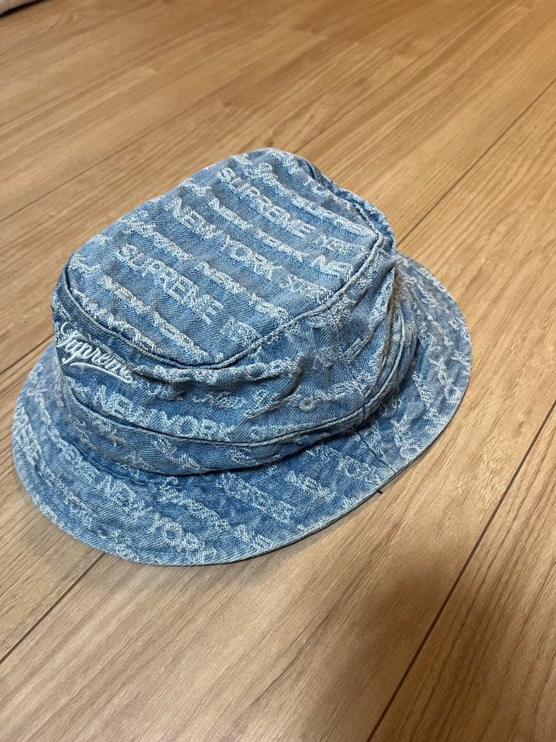 Supreme デニム バケットハット ブルー M/L