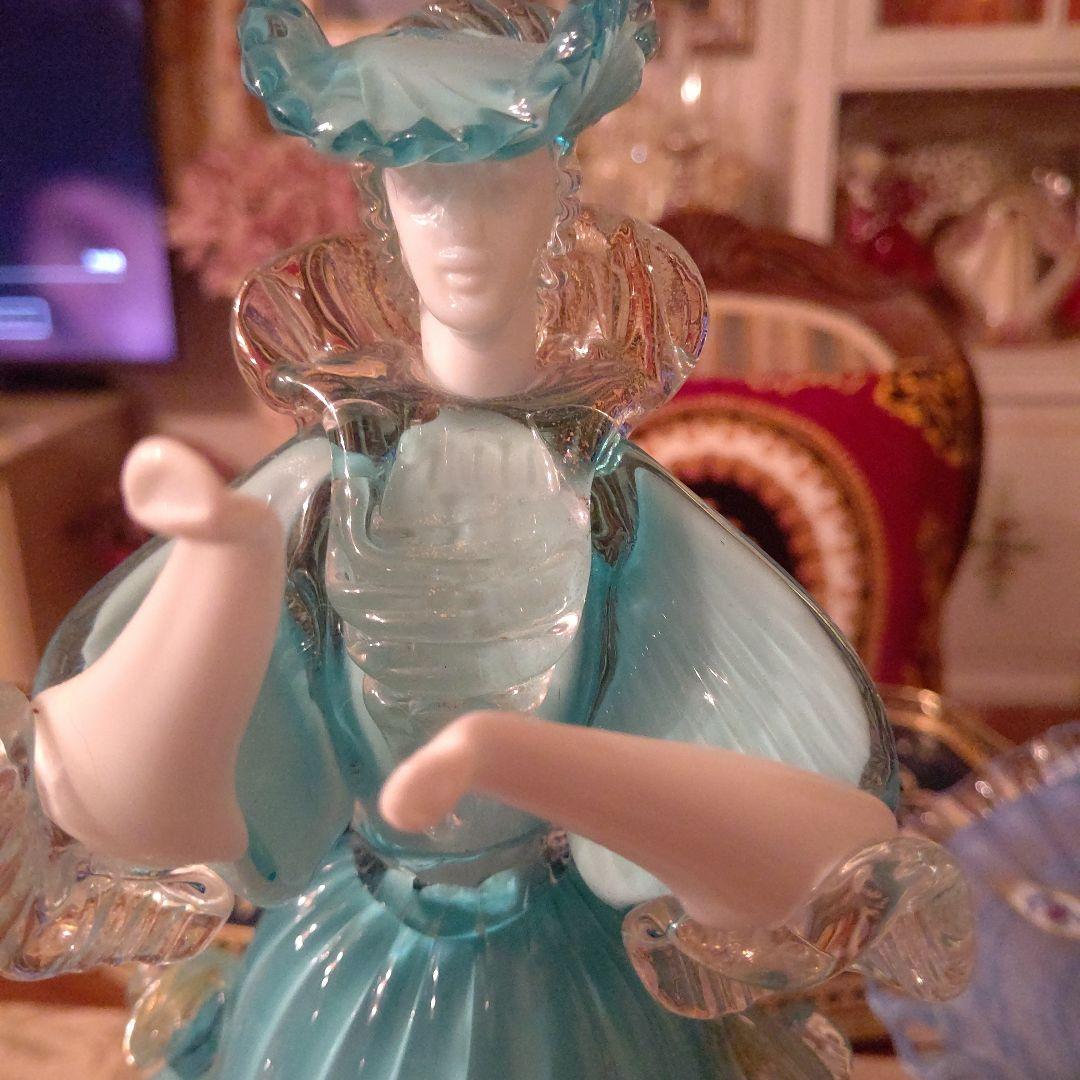 ベネチアンガラス人形／ ムラーノ工芸器