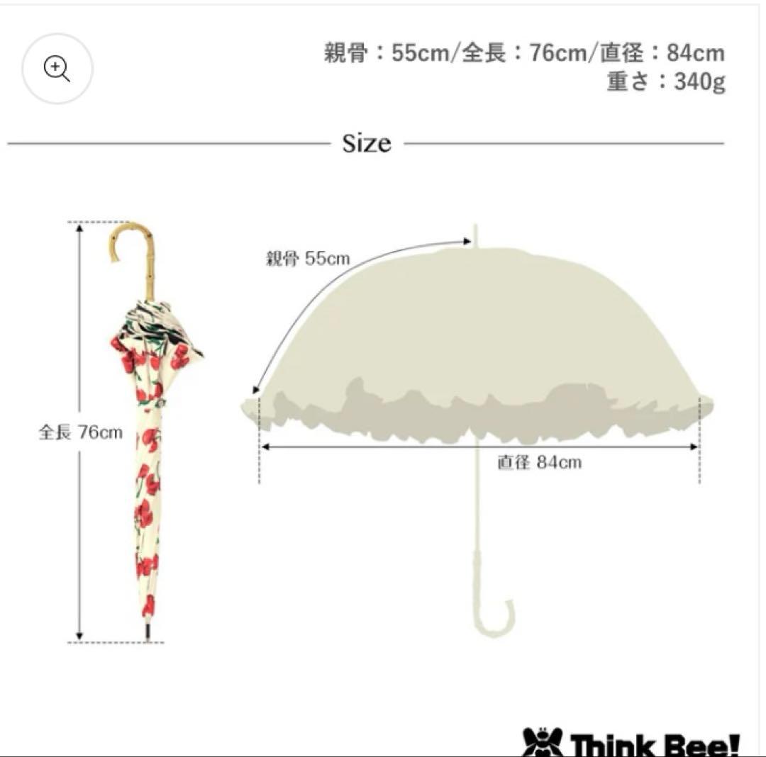 Think Bee! カサノヴァ★チェリー柄　ホワイト