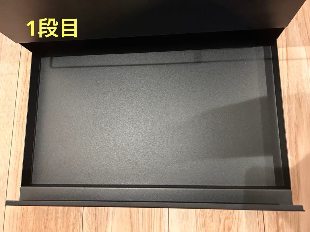 山崎実業 tower [ ブレッドケース 引き出し型 2段 黒 ]