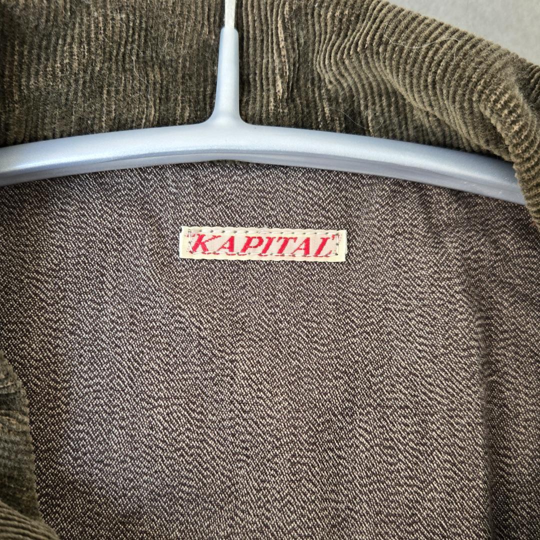KAPITAL カバーオール M ベージュ/ブラック
