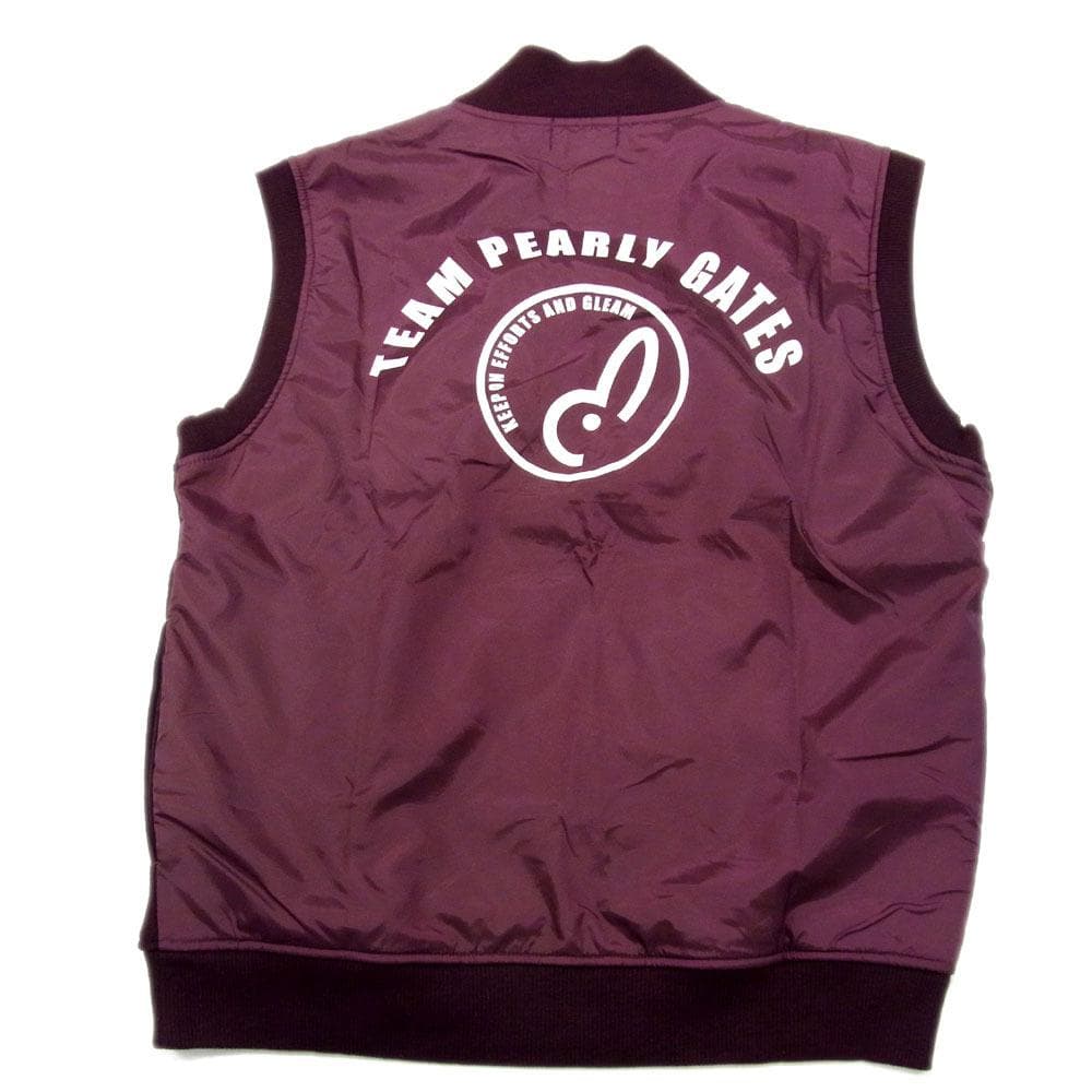 ✈ 美品　パーリーゲイツ　スウェット　ベスト ジレ　ロゴ　１　レディース M　綿