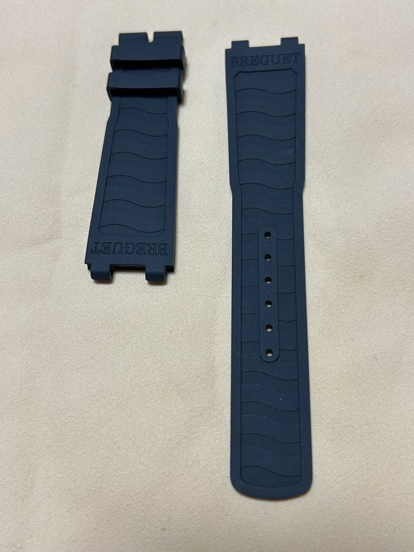 【新品、未使用】BREGUET ネイビー ラバーベルト 標準サイズ