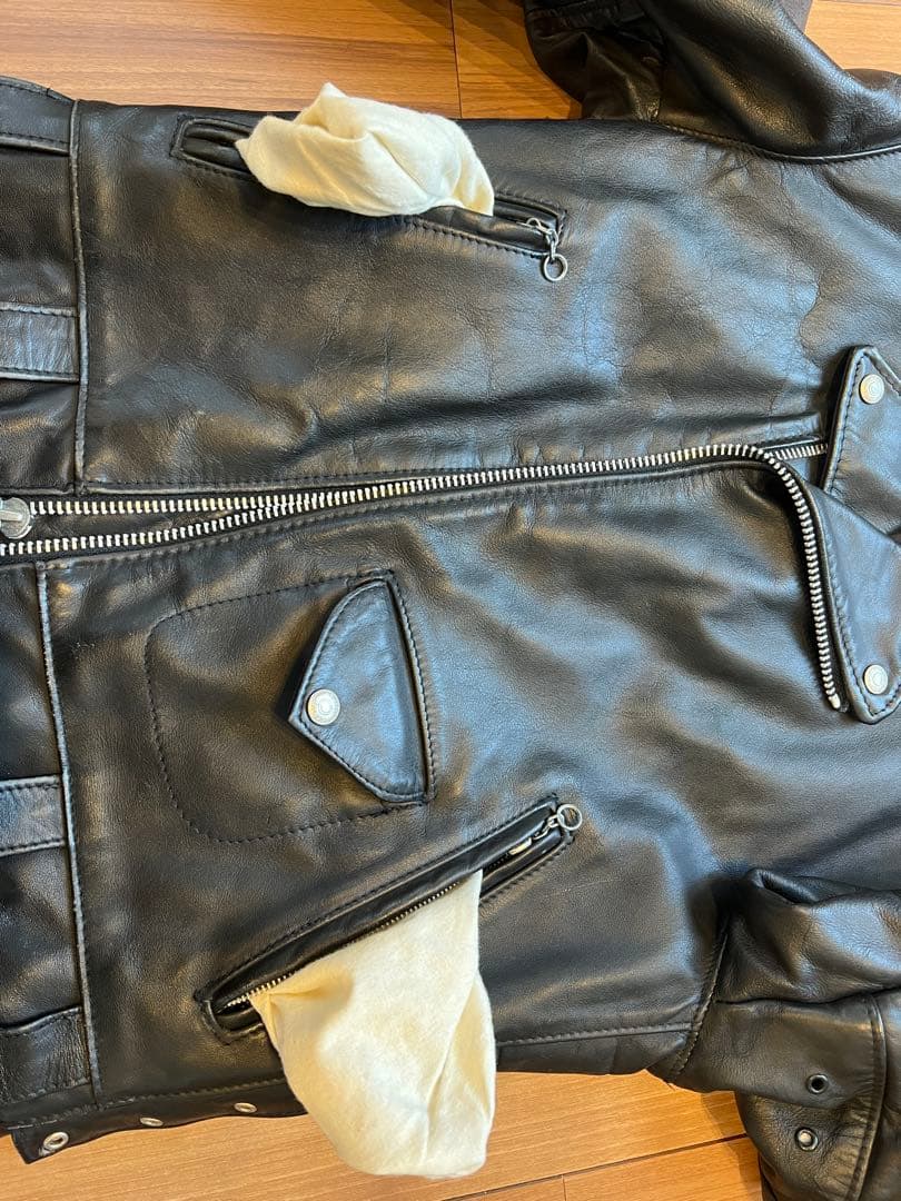 schott 609 34 レザーダブルライダースジャケット ショット 618