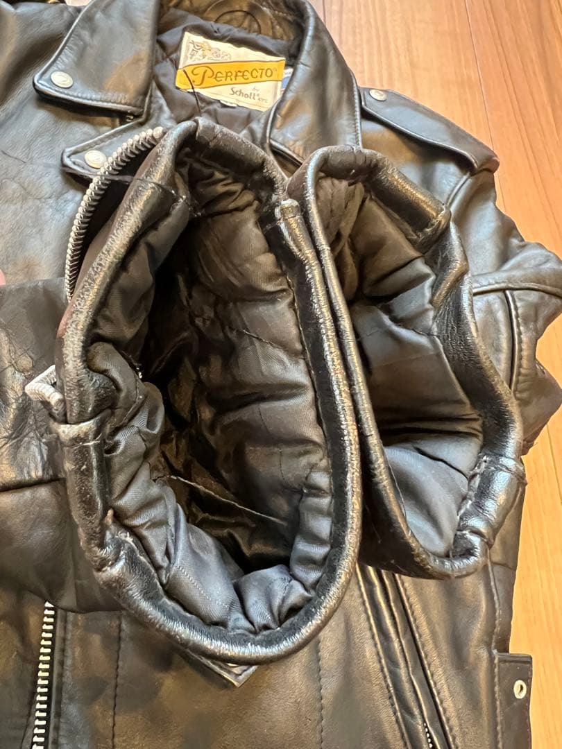schott 609 34 レザーダブルライダースジャケット ショット 618