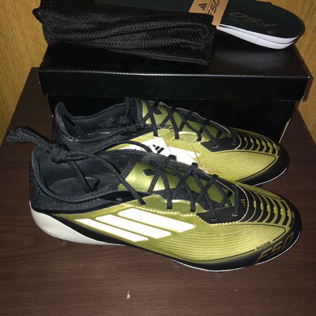新品 未使用 タグ付 F50 エリート FG メッシ 24.5cm ゴールド