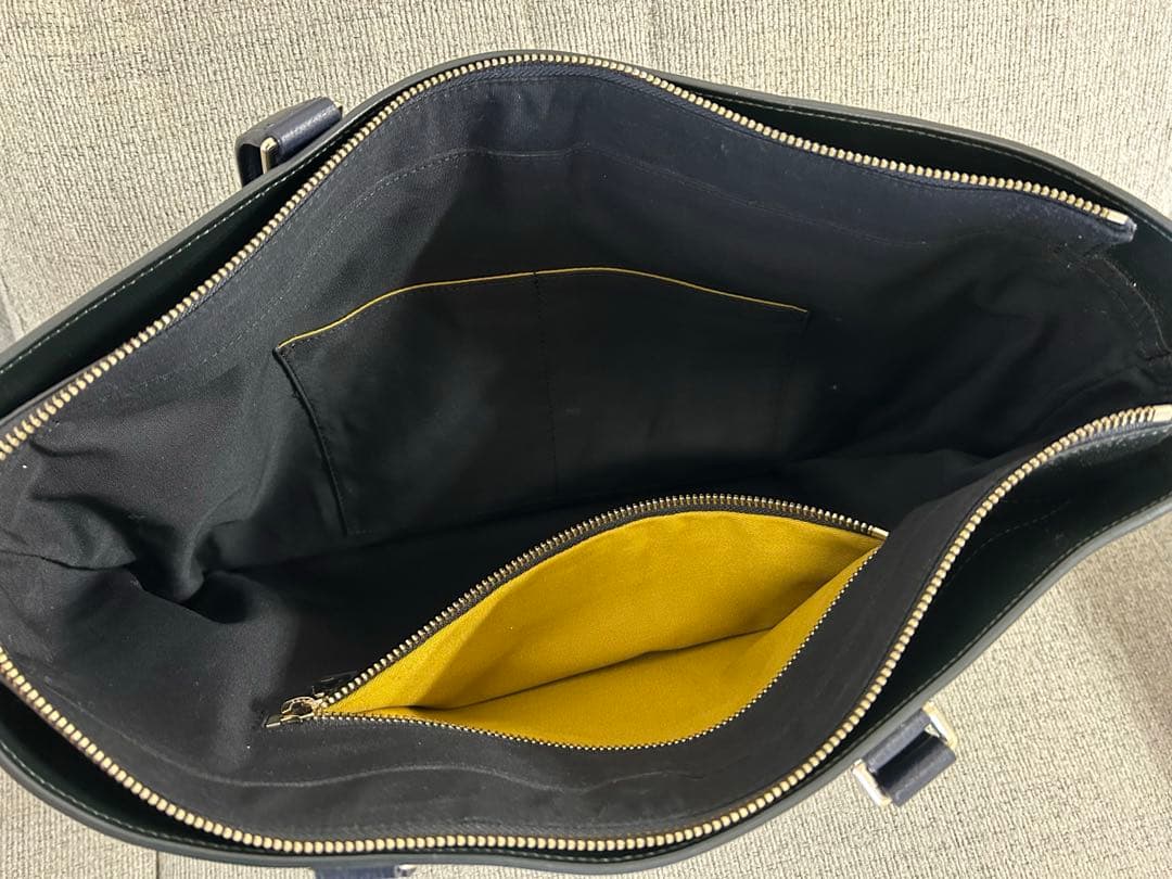 ポールスミス　Paul Smith トートバッグ　レザー　ダークグリーン