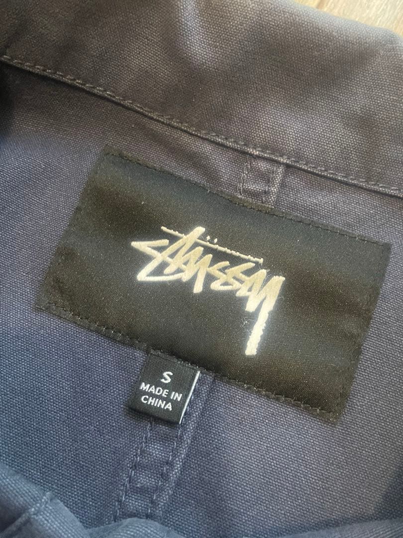 Stussy ステューシー ジャケット　ワークウェア　ネイビー　古着　ストリート