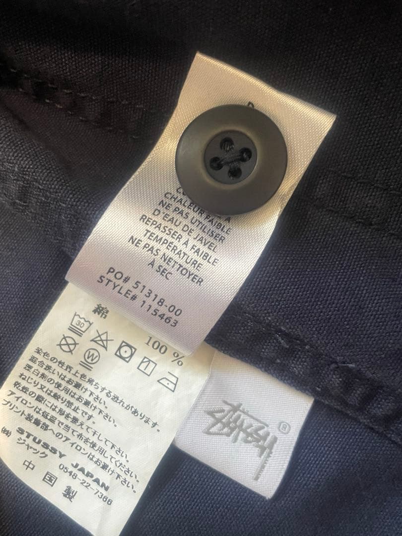 Stussy ステューシー ジャケット　ワークウェア　ネイビー　古着　ストリート