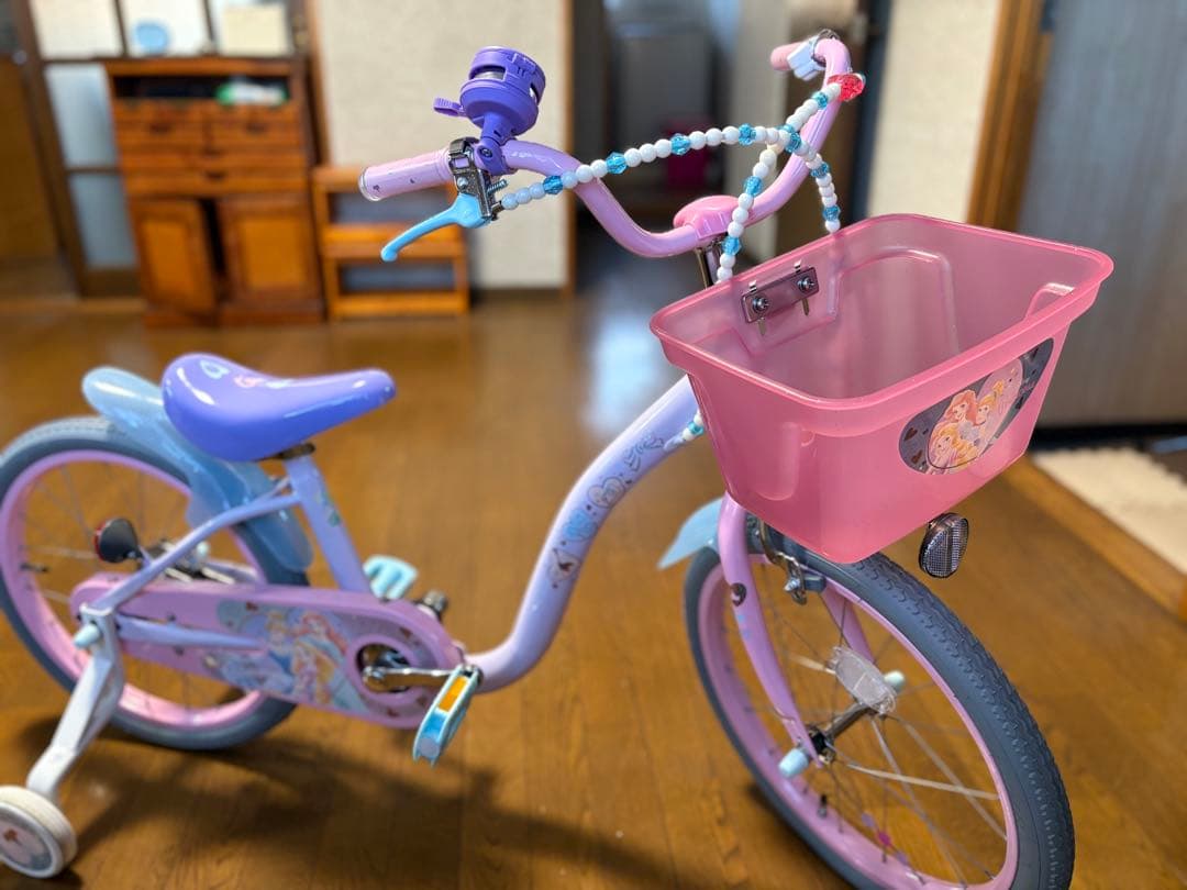 ゆめらぶプリンセス自転車18インチ新古品値引き交渉⭕️さなレックス