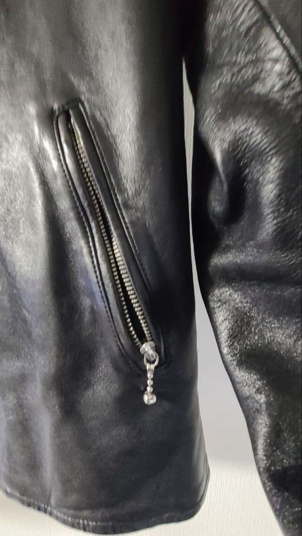 あお　中古 ヒステリックグラマー 0253LB02 羊革 ライダース L