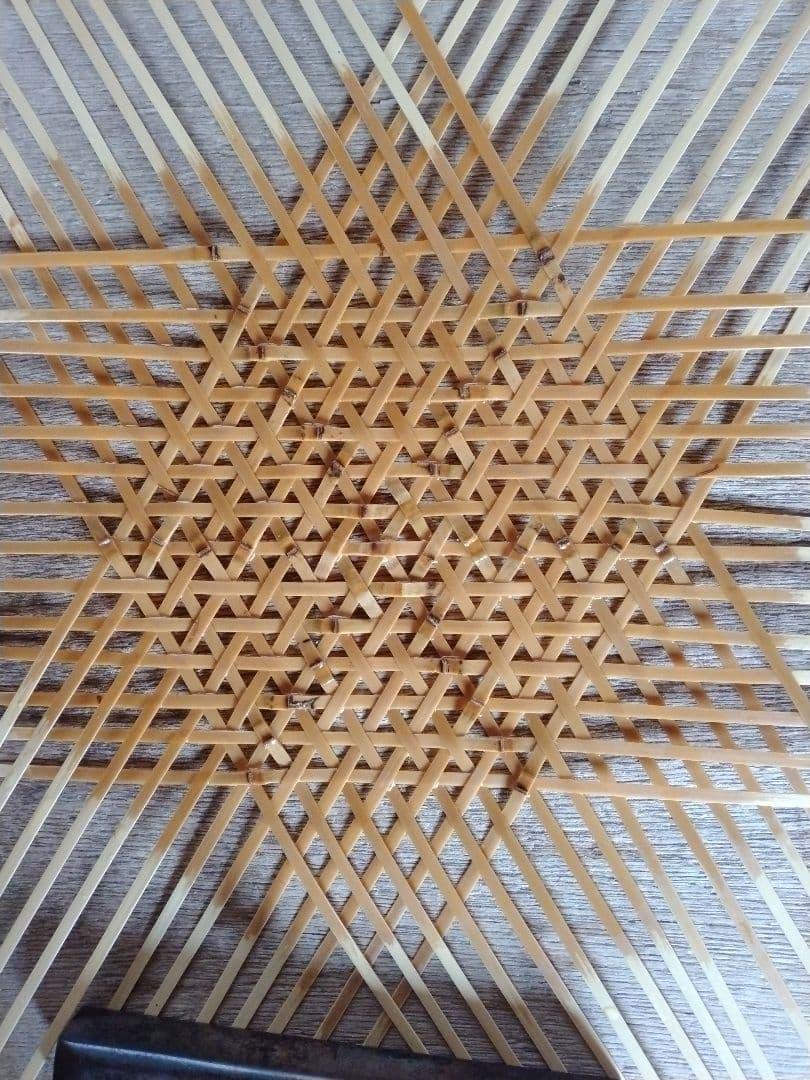 盛篭（麻の葉・左綾）竹製品