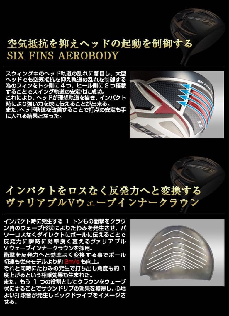 世界最高反発でQi4Dより55Yアップ☆ワークスゴルフ CBRブラックプレミア